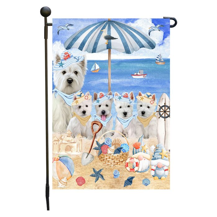 West Highland Terrier Dogs Garden Flag, Double-Sided Outdoor Yard Garden Decoration, Explore a Variety of Designs, Custom, Weather Resistant, Personalized, Flags for Dog and Pet Lovers