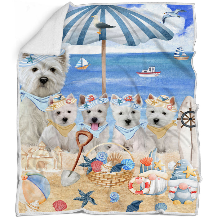 West Highland Terrier Blanket: Explore a Variety of Custom Designs, Bed Cozy Woven, Fleece and Sherpa, Personalized Dog Gift for Pet Lovers