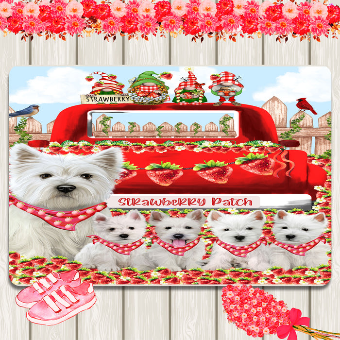 West Highland Terrier Area Rug and Runner, Explore a Variety of Designs, Personalized, Indoor Floor Carpet Rugs for Home and Living Room, Custom, Dog Gift for Pet Lovers