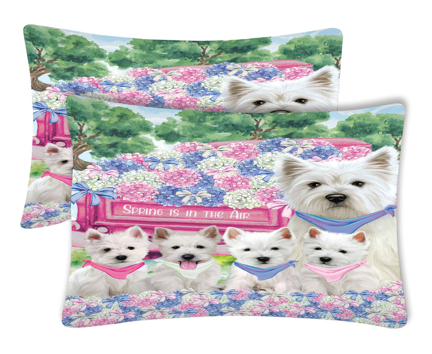West Highland Terrier Pillow Case: Explore a Variety of Designs, Custom, Personalized, Soft and Cozy Pillowcases Set of 2, Gift for Dog and Pet Lovers