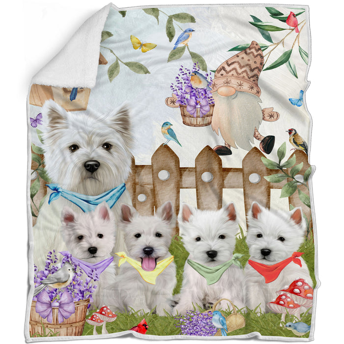 West Highland Terrier Blanket: Explore a Variety of Custom Designs, Bed Cozy Woven, Fleece and Sherpa, Personalized Dog Gift for Pet Lovers
