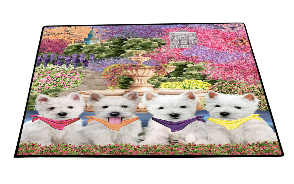 West Highland Terrier Floor Mat, Non-Slip Door Mats for Indoor and Outdoor, Custom, Explore a Variety of Personalized Designs, Dog Gift for Pet Lovers