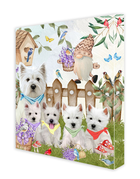 West Highland Terrier Canvas: Explore a Variety of Custom Designs, Personalized, Digital Art Wall Painting, Ready to Hang Room Decor, Gift for Pet & Dog Lovers