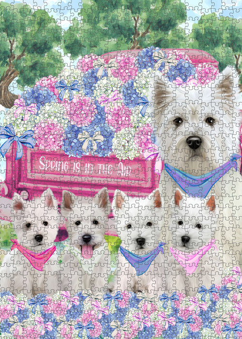 West Highland Terrier Jigsaw Puzzle, Interlocking Puzzles Games for Adult, Explore a Variety of Designs, Personalized, Custom, Gift for Pet and Dog Lovers
