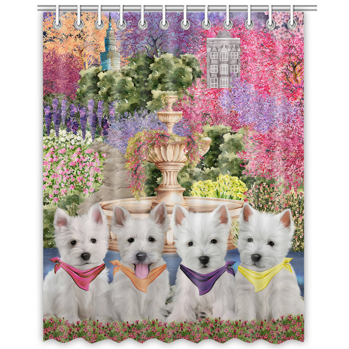 West Highland Terrier Shower Curtain: Explore a Variety of Designs, Bathtub Curtains for Bathroom Decor with Hooks, Custom, Personalized, Dog Gift for Pet Lovers