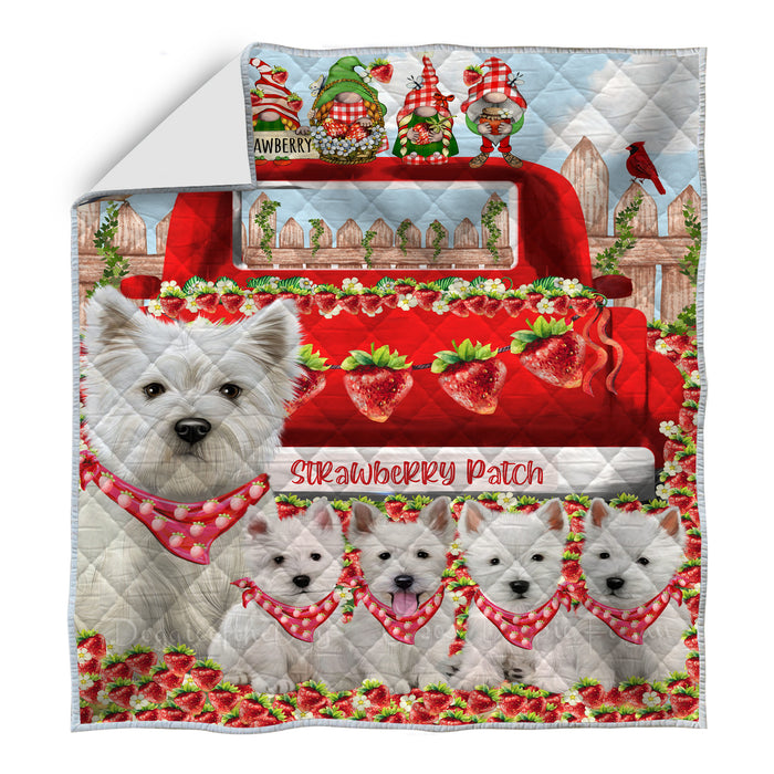 West Highland Terrier Quilt: Explore a Variety of Designs, Halloween Bedding Coverlet Quilted, Personalized, Custom, Dog Gift for Pet Lovers