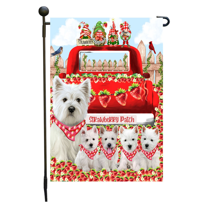 West Highland Terrier Dogs Garden Flag: Explore a Variety of Custom Designs, Double-Sided, Personalized, Weather Resistant, Garden Outside Yard Decor, Dog Gift for Pet Lovers