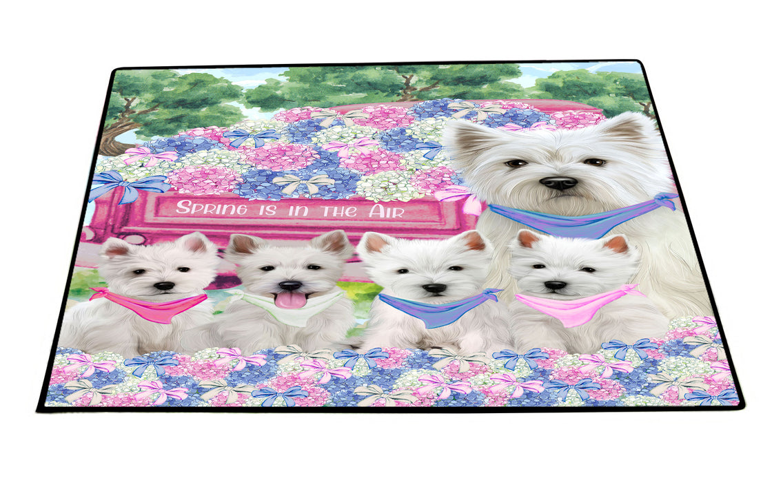 West Highland Terrier Floor Mat, Non-Slip Door Mats for Indoor and Outdoor, Custom, Explore a Variety of Personalized Designs, Dog Gift for Pet Lovers