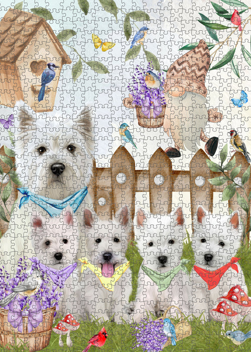West Highland Terrier Jigsaw Puzzle: Interlocking Puzzles Games for Adult, Explore a Variety of Custom Designs, Personalized, Pet and Dog Lovers Gift