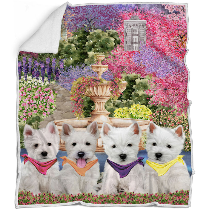 West Highland Terrier Blanket: Explore a Variety of Designs, Cozy Sherpa, Fleece and Woven, Custom, Personalized, Gift for Dog and Pet Lovers