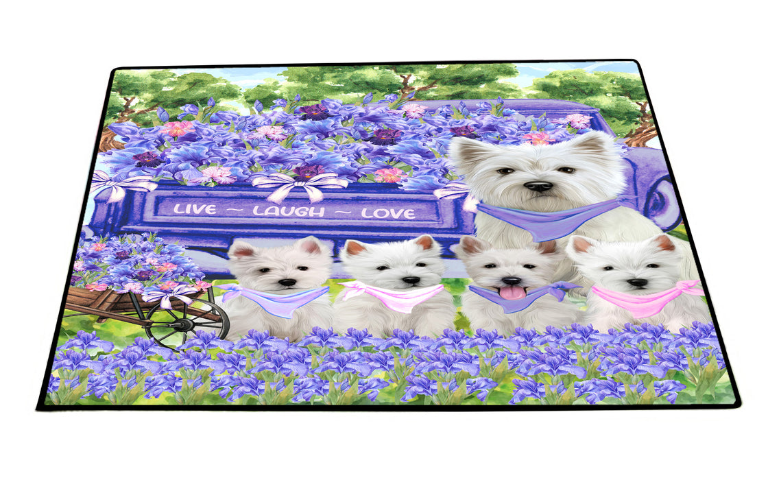 West Highland Terrier Floor Mat, Non-Slip Door Mats for Indoor and Outdoor, Custom, Explore a Variety of Personalized Designs, Dog Gift for Pet Lovers
