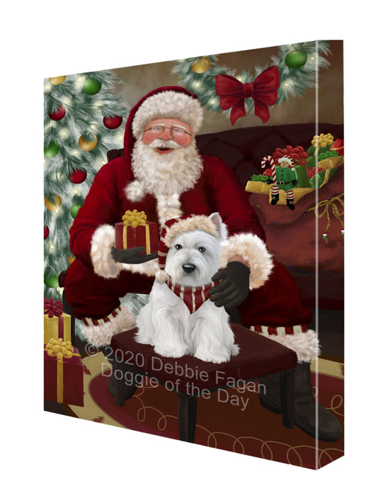 Santa I've Been Good West Highland Terrier Dog Canvas Print Wall Art Décor CVS149066