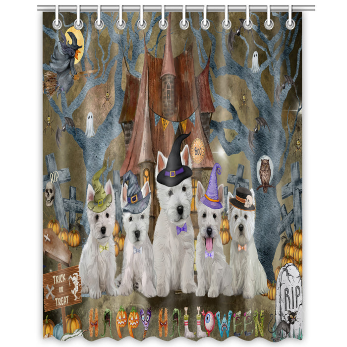 West Highland Terrier Shower Curtain: Explore a Variety of Designs, Bathtub Curtains for Bathroom Decor with Hooks, Custom, Personalized, Dog Gift for Pet Lovers