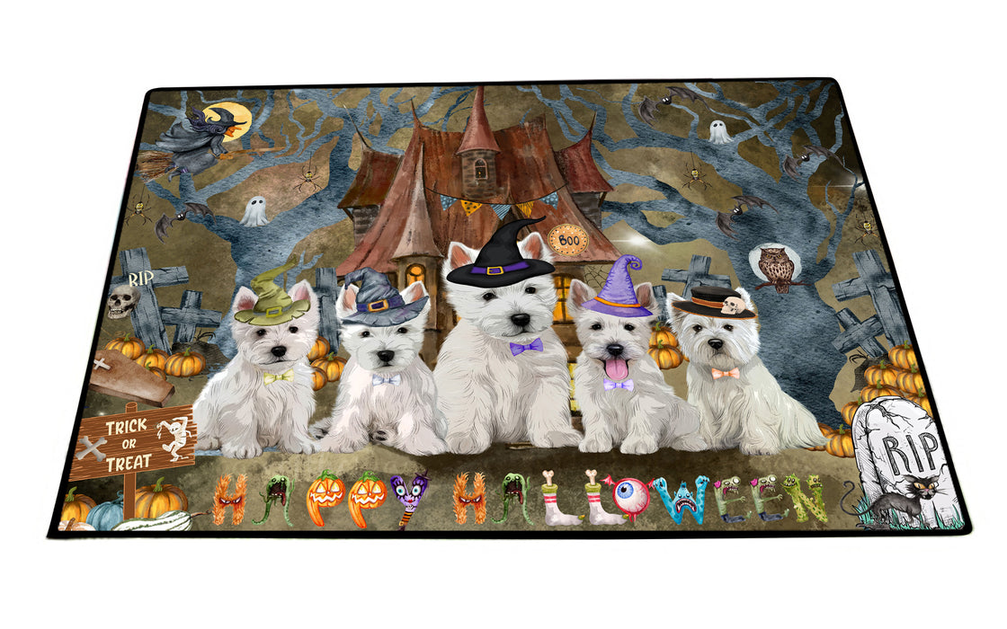 West Highland Terrier Floor Mats: Explore a Variety of Designs, Personalized, Custom, Halloween Anti-Slip Doormat for Indoor and Outdoor, Dog Gift for Pet Lovers