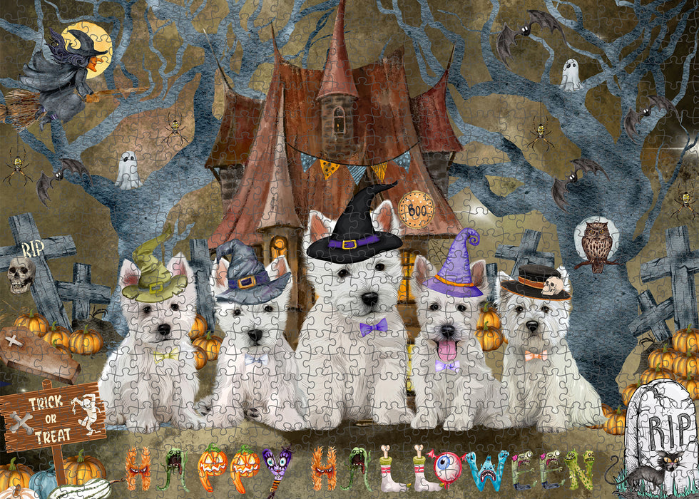 West Highland Terrier Jigsaw Puzzle: Explore a Variety of Personalized Designs, Interlocking Puzzles Games for Adult, Custom, Dog Lover's Gifts
