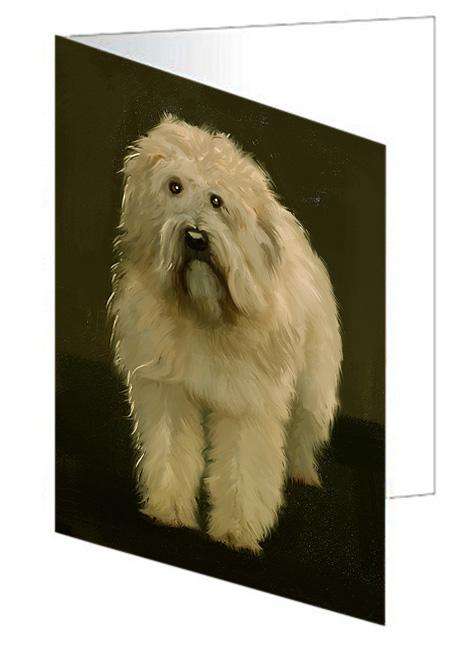 Wheaten Terriers Dog Handmade Artwork Assorted Pets Greeting Cards and Note Cards with Envelopes for All Occasions and Holiday Seasons GCD67208