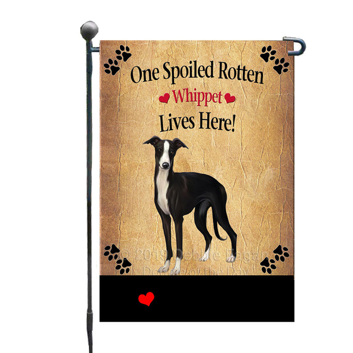 Personalized Spoiled Rotten Whippet Black And White Dog GFLG-DOTD-A63306