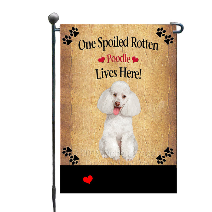 Personalized Spoiled Rotten White Poodle Dog GFLG-DOTD-A63309