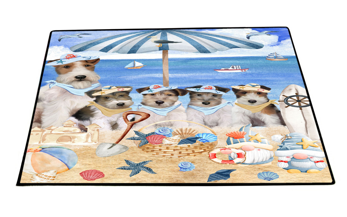 Wire Fox Terrier Floor Mat: Explore a Variety of Designs, Custom, Personalized, Anti-Slip Door Mats for Indoor and Outdoor, Gift for Dog and Pet Lovers