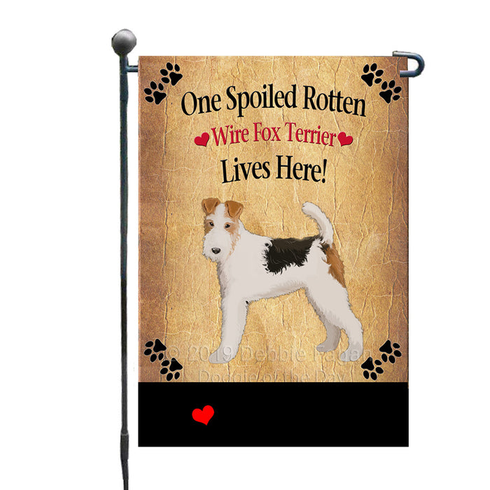Personalized Spoiled Rotten Wire Fox Terrier Dog GFLG-DOTD-A63311