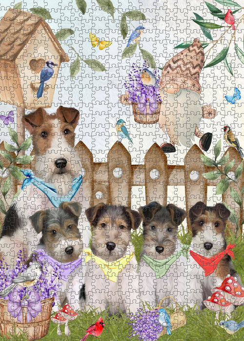 Wire Fox Terrier Jigsaw Puzzle: Explore a Variety of Personalized Designs, Interlocking Puzzles Games for Adult, Custom, Dog Lover's Gifts