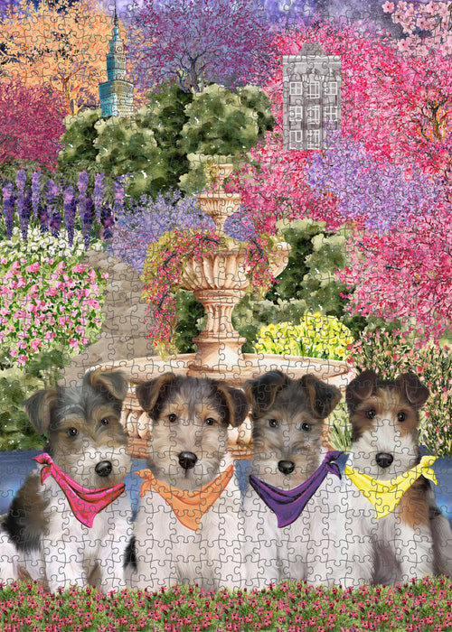 Wire Fox Terrier Jigsaw Puzzle: Interlocking Puzzles Games for Adult, Explore a Variety of Custom Designs, Personalized, Pet and Dog Lovers Gift