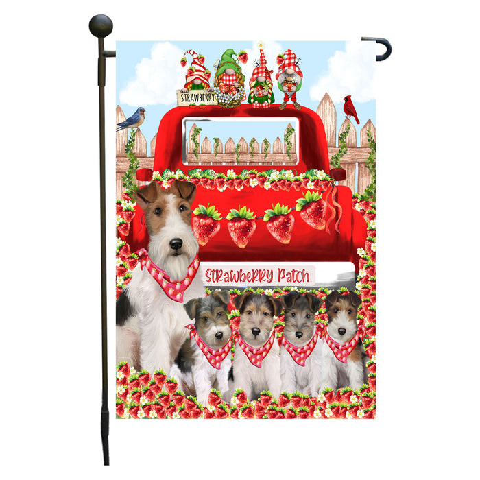 Wire Fox Terrier Dogs Garden Flag: Explore a Variety of Custom Designs, Double-Sided, Personalized, Weather Resistant, Garden Outside Yard Decor, Dog Gift for Pet Lovers