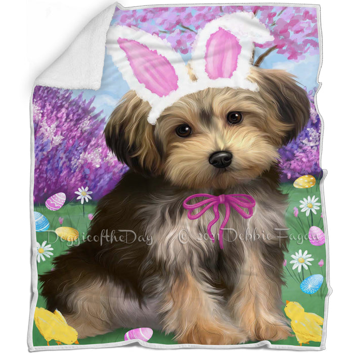 Yorkipoo Dog Easter Holiday Blanket BLNKT60483