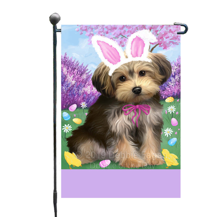 Personalized Easter Holiday Yorkipoo Dog Custom Garden Flags GFLG-DOTD-A59067