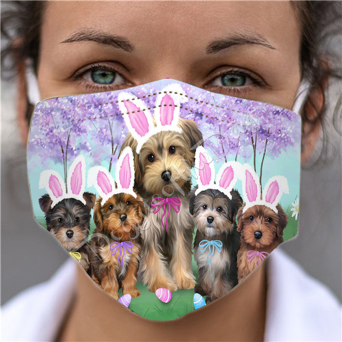 Easter Holiday Yorkipoo Dog Face Mask FM49653