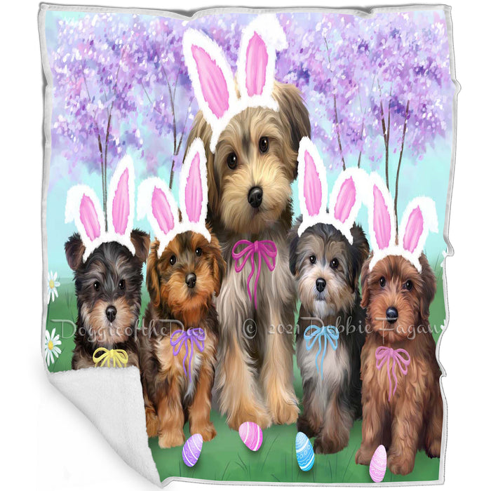 Yorkipoos Dog Easter Holiday Blanket BLNKT60492