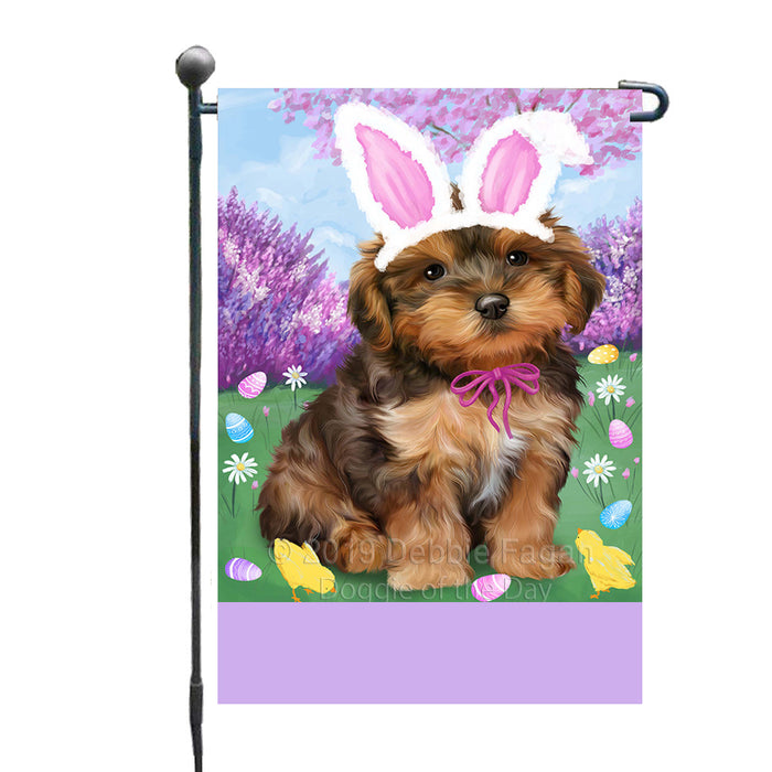 Personalized Easter Holiday Yorkipoo Dog Custom Garden Flags GFLG-DOTD-A59069