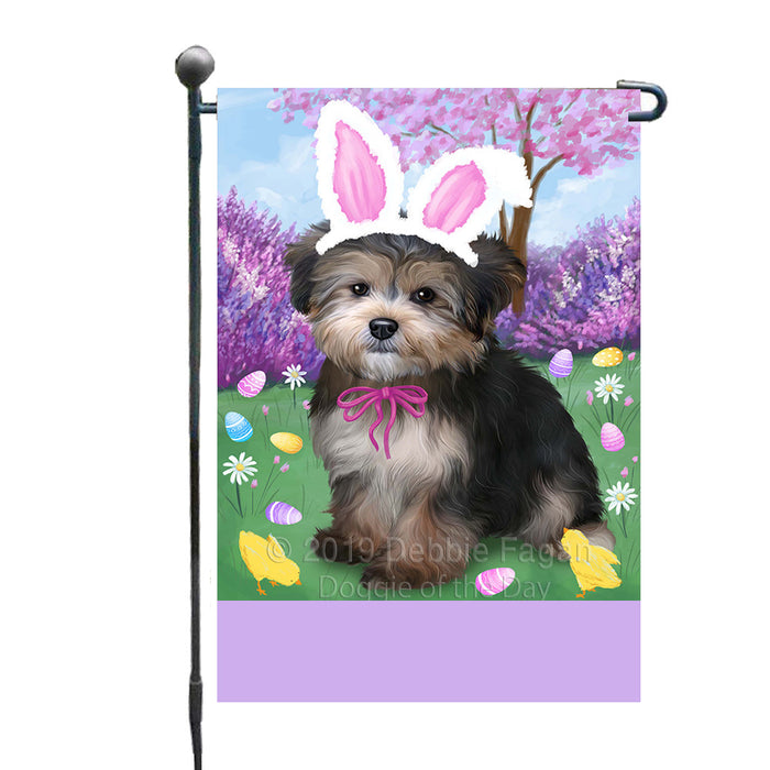 Personalized Easter Holiday Yorkipoo Dog Custom Garden Flags GFLG-DOTD-A59070