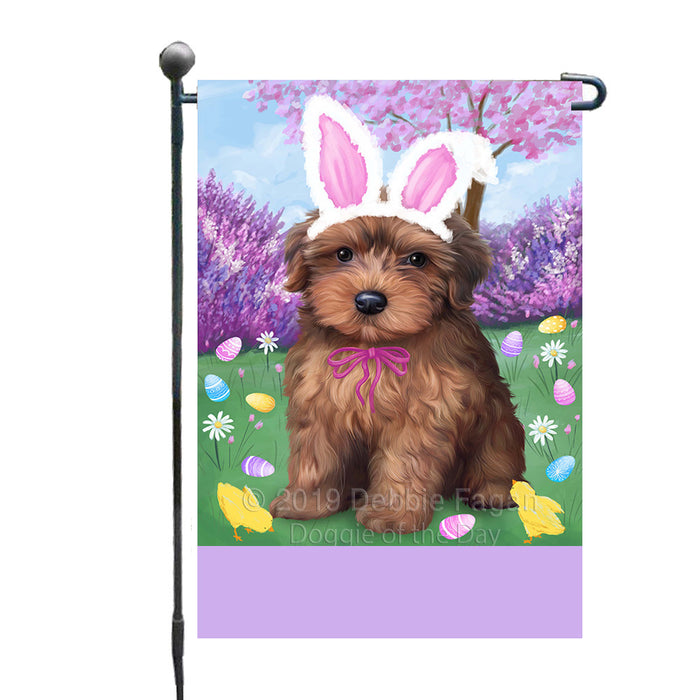Personalized Easter Holiday Yorkipoo Dog Custom Garden Flags GFLG-DOTD-A59071