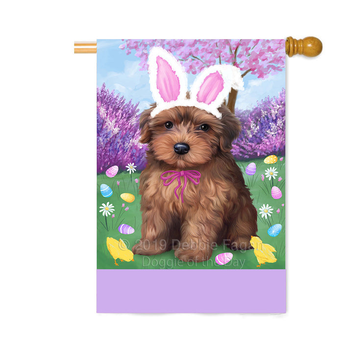 Personalized Easter Holiday Yorkipoo Dog Custom House Flag FLG-DOTD-A59127
