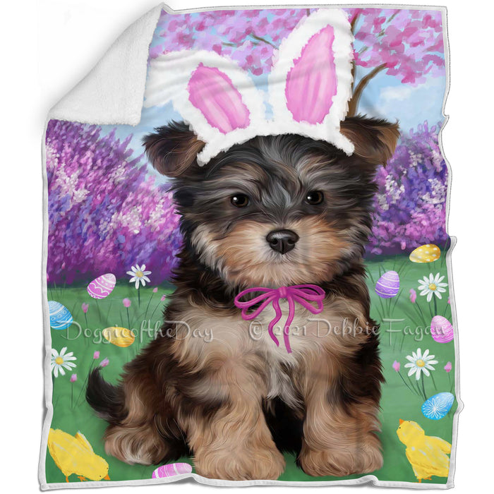 Yorkipoo Dog Easter Holiday Blanket BLNKT60528