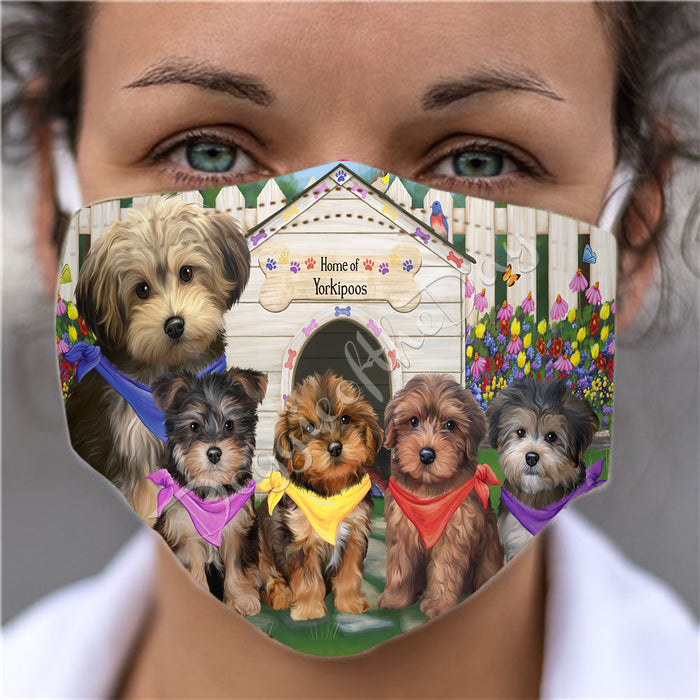 Spring Dog House Yorkipoo Dogs Face Mask FM48849