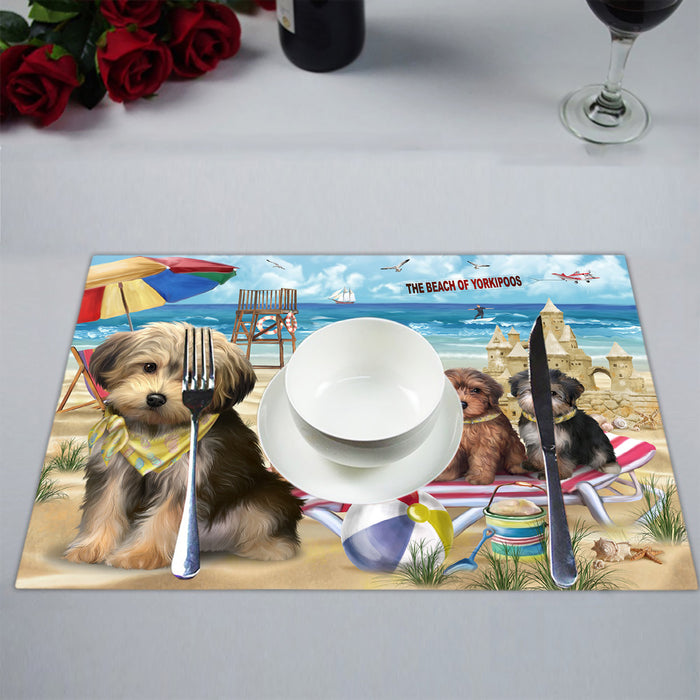 Pet Friendly Beach Yorkipoo Dogs Placemat