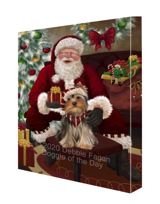 Santa I've Been Good Yorkshire Terrier Dog Canvas Print Wall Art Décor CVS149102