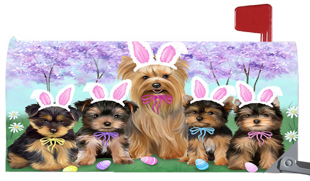 Easter Holidays Yorkshire Terrier Dogs Magnetic Mailbox Cover MBC48431