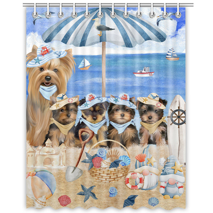 Yorkshire Terrier Shower Curtain, Custom Bathtub Curtains with Hooks for Bathroom, Explore a Variety of Designs, Personalized, Gift for Pet and Dog Lovers