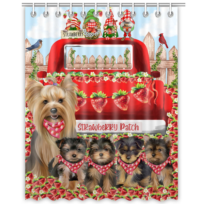 Yorkshire Terrier Shower Curtain, Personalized Bathtub Curtains for Bathroom Decor with Hooks, Explore a Variety of Designs, Custom, Pet Gift for Dog Lovers