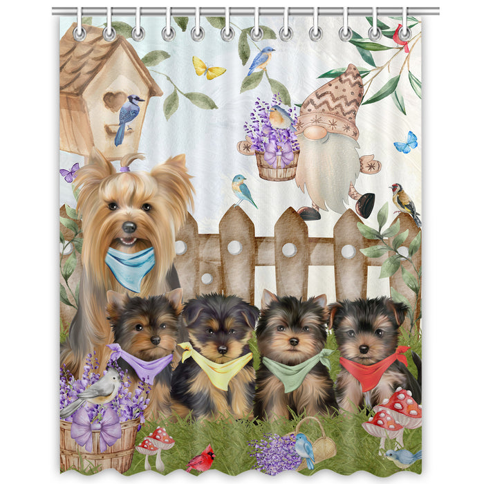 Yorkshire Terrier Shower Curtain: Explore a Variety of Designs, Custom, Personalized, Waterproof Bathtub Curtains for Bathroom with Hooks, Gift for Dog and Pet Lovers
