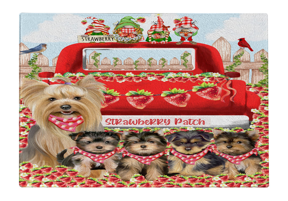 Yorkshire Terrier Cutting Board, Explore a Variety of Designs, Custom, Personalized, Kitchen Tempered Glass Chopping Meats, Vegetables, Dog Gift for Pet Lovers