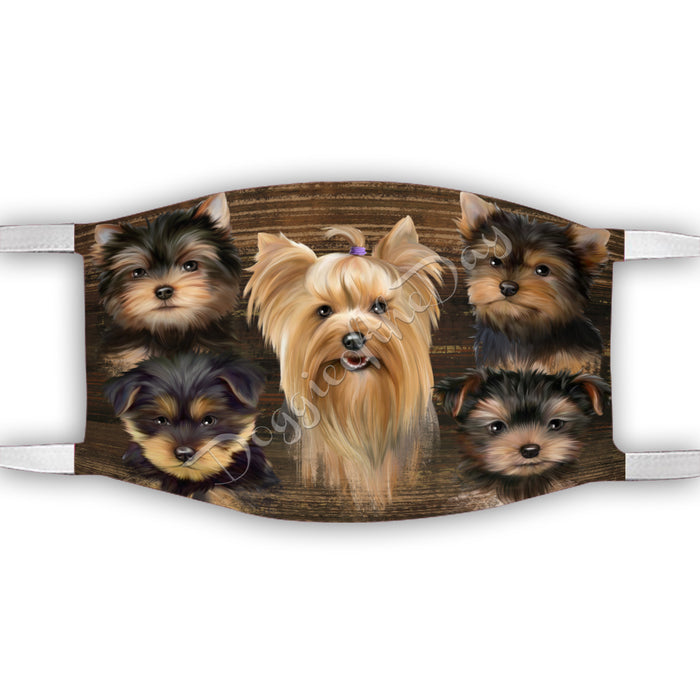 Rustic Yorkshire Terrier Dogs Face Mask FM50106