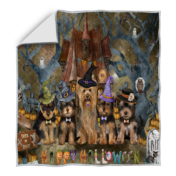 Yorkshire Terrier Quilt: Explore a Variety of Custom Designs, Personalized, Bedding Coverlet Quilted, Gift for Dog and Pet Lovers
