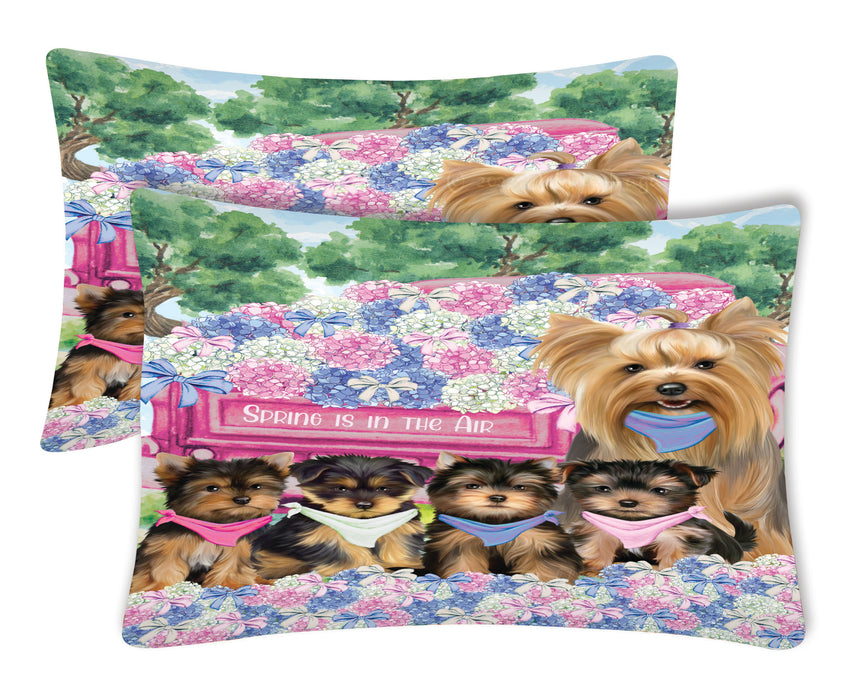 Yorkshire Terrier Pillow Case: Explore a Variety of Designs, Custom, Standard Pillowcases Set of 2, Personalized, Halloween Gift for Pet and Dog Lovers